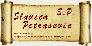 Slavica Petrašević vizit kartica